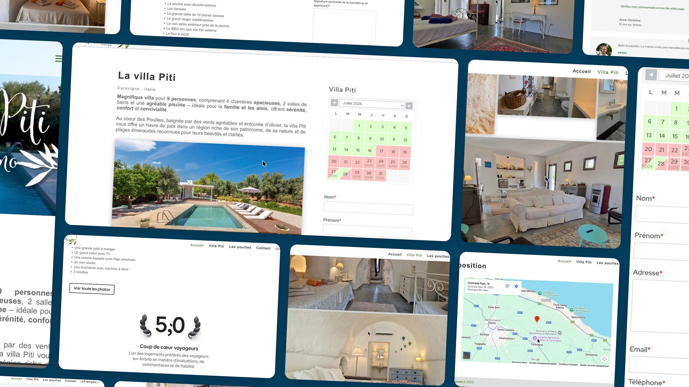 Villa Piti — preview of the site built by Gigaweb
